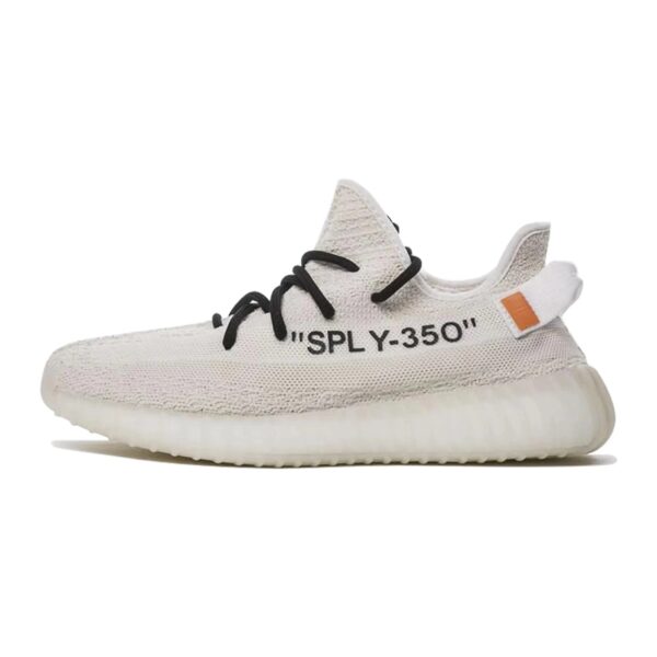 Off White x Adidas Yeezy Boost 350 V2 White for sale - Image 5