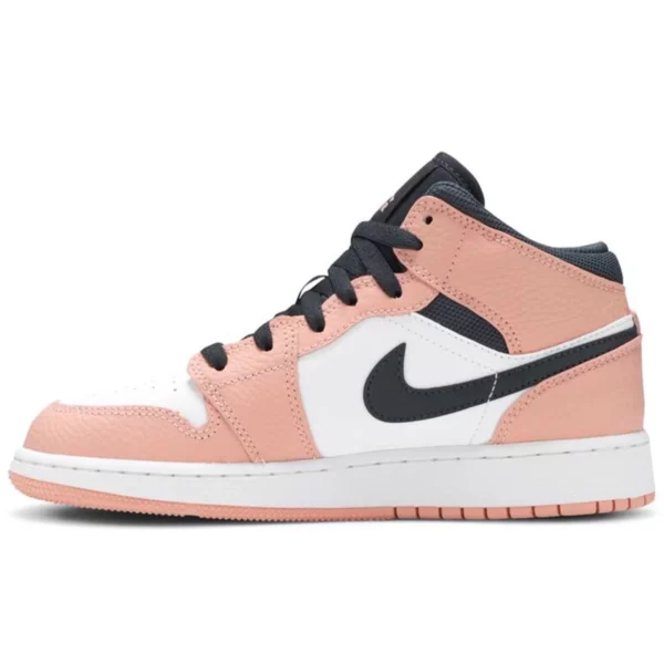 Nike Air Jordan 1 Mid GS Pink Quartz for sale - Image 4