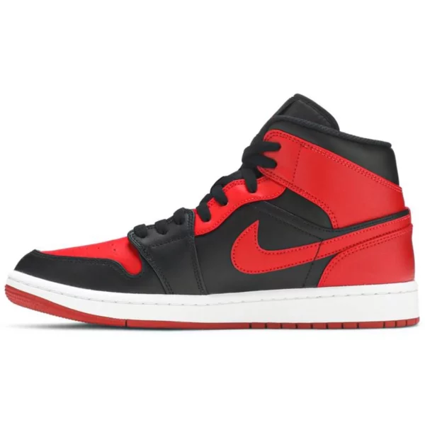 Nike Air Jordan 1 Mid Banned Blackred for sale - Image 4