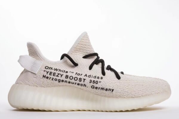 Off White x Adidas Yeezy Boost 350 V2 White for sale - Image 3