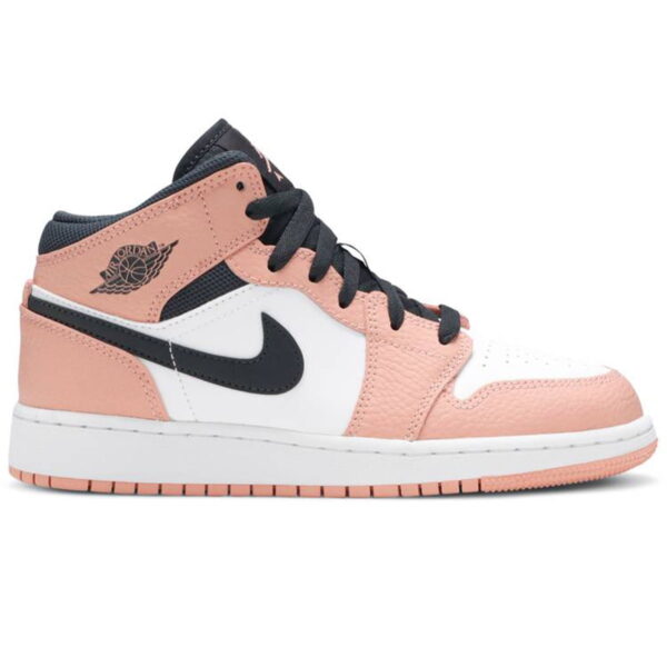 Nike Air Jordan 1 Mid GS Pink Quartz for sale - Image 3