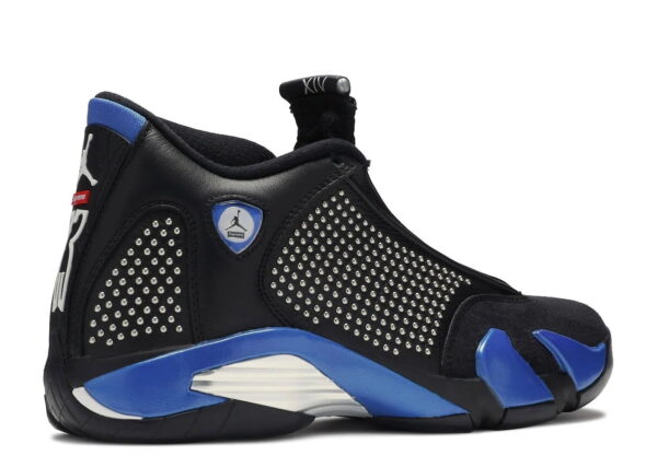 Supreme x Nike Air Jordan 14 Retro Black Varsity Royal for sale - Image 4