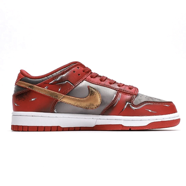 Nike Dunk Low UNLV Soft Grey Red-Metallic Gold for sale - Image 3