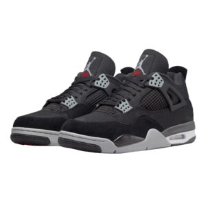 Air Jordan shoes 4 Series Black CanvasInfraredMNON