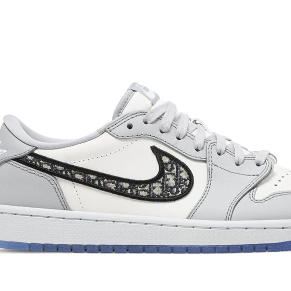 Dior x Nike Air Jordan 1 Low gery for sale - Image 4