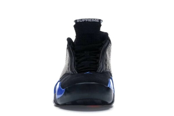 Supreme x Nike Air Jordan 14 Retro Black Varsity Royal for sale - Image 3