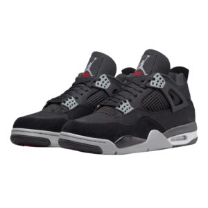 Nike Air Jordan shoes 4 Black Canvas for sale
