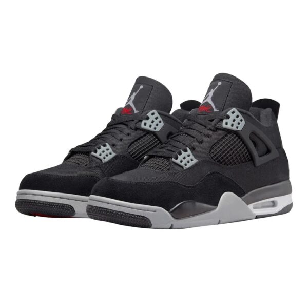 Nike Air Jordan shoes 4 Black Canvas for sale