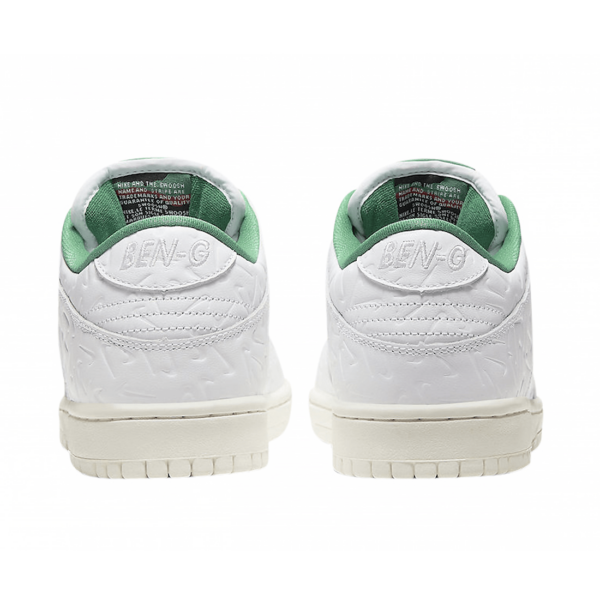 Ben-G X Nike SB Dunk Low White Lucid Green for sale - Image 4