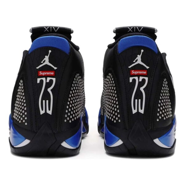 Supreme x Nike Air Jordan 14 Retro Black Varsity Royal for sale - Image 6