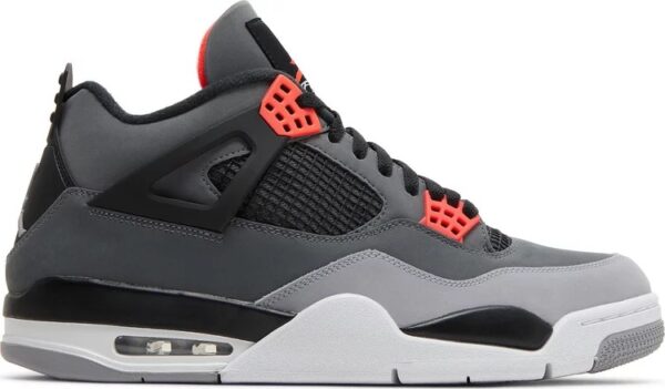 Air Jordan shoes 4 Series Black CanvasInfraredMNON - Image 10