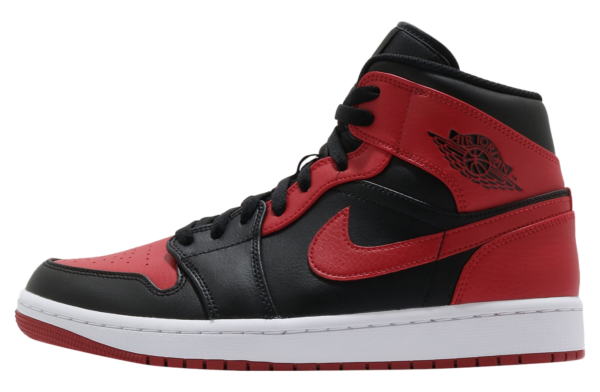 Nike Air Jordan 1 Mid Banned Blackred for sale - Image 5