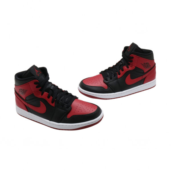 Nike Air Jordan 1 Mid Banned Blackred for sale - Image 3
