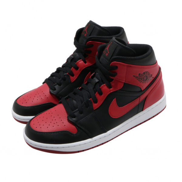 Nike Air Jordan 1 Mid Banned Blackred for sale - Image 2