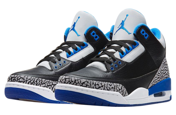 Air Jordan 3 Retro Sport Blue for sale - Image 3