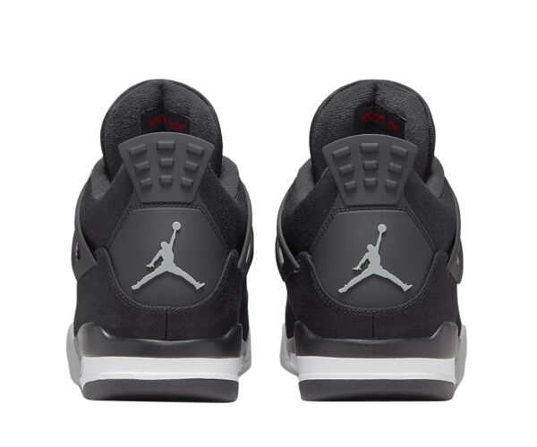 Air Jordan shoes 4 Series Black CanvasInfraredMNON - Image 9