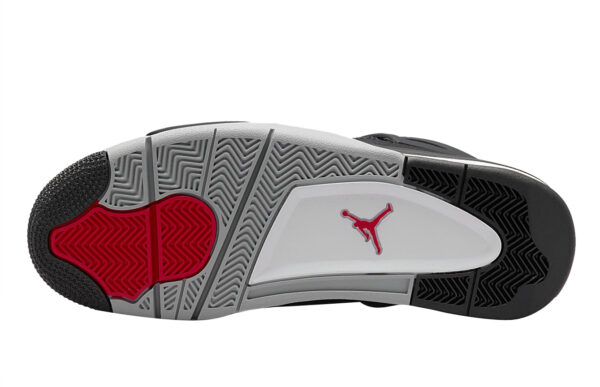 Air Jordan shoes 4 Series Black CanvasInfraredMNON - Image 7