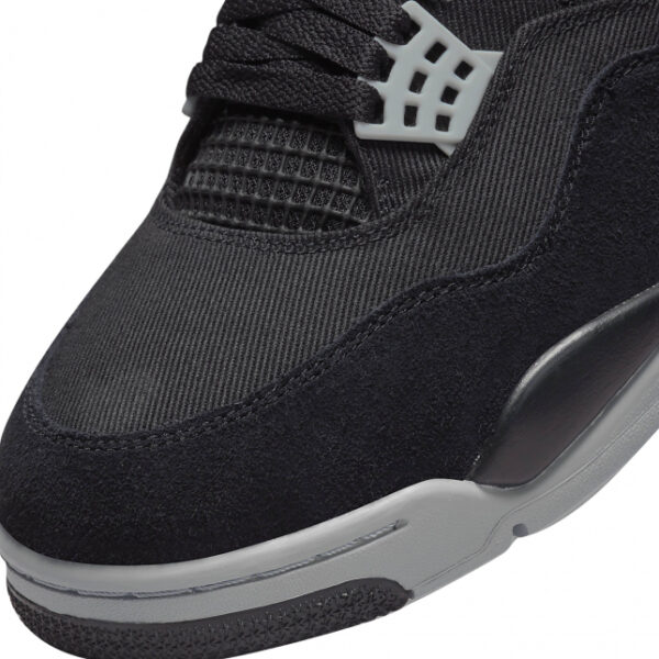 Air Jordan shoes 4 Series Black CanvasInfraredMNON - Image 5