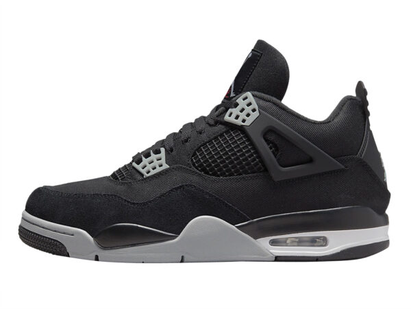 Air Jordan shoes 4 Series Black CanvasInfraredMNON - Image 2