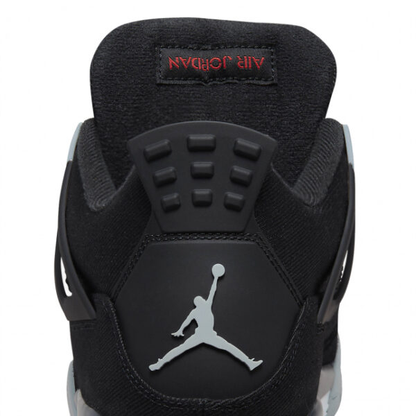Air Jordan shoes 4 Series Black CanvasInfraredMNON - Image 8