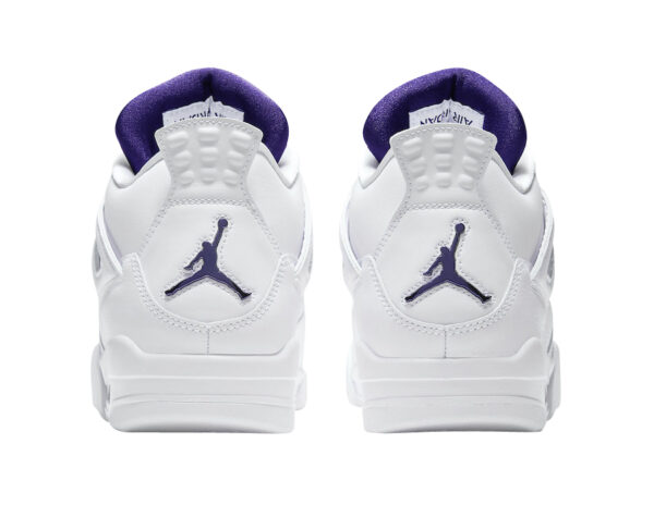Air Jordan 4 Purple Metallic Retro Nike Sneakers - Image 6