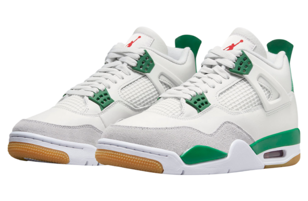 Air Jordan shoes 4 Series Pine GreenCraftSeafoamThunder - Image 2