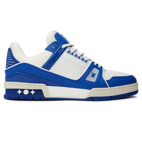 Louis Vuitton LV Trainer White Blue Sneaker - Image 3