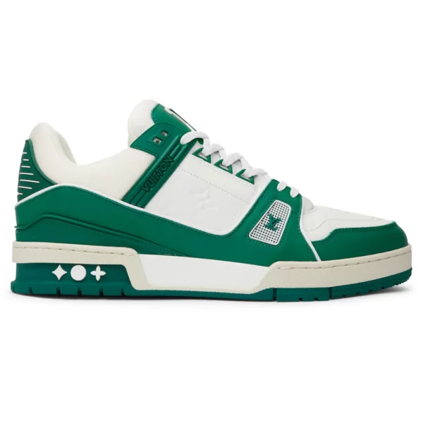 Louis Vuitton LV Trainer White Green Sneaker - Image 3