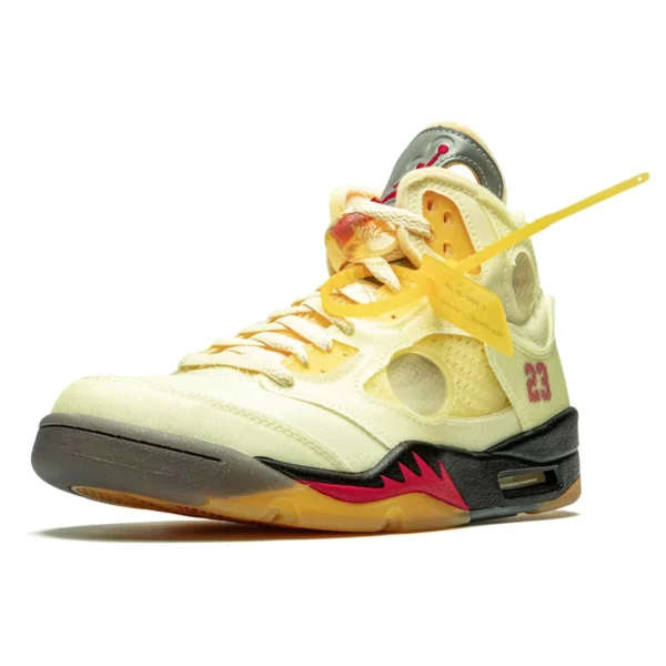 Off-White x Air Jordan 5 SP 'Sail' - Image 3