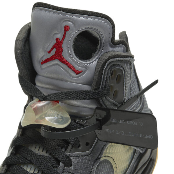 OFF-WHITE x Air Jordan 5 Retro SP 'Muslin' - Image 6