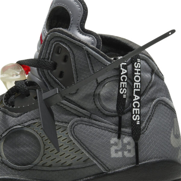 OFF-WHITE x Air Jordan 5 Retro SP 'Muslin' - Image 7