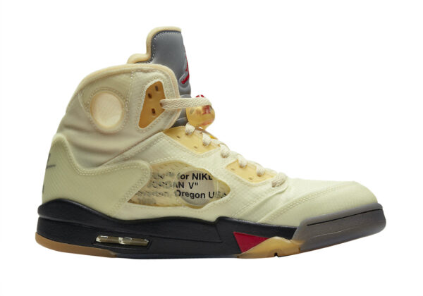 Off-White x Air Jordan 5 SP 'Sail' - Image 4