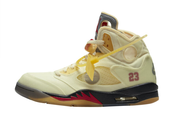 Off-White x Air Jordan 5 SP 'Sail' - Image 3