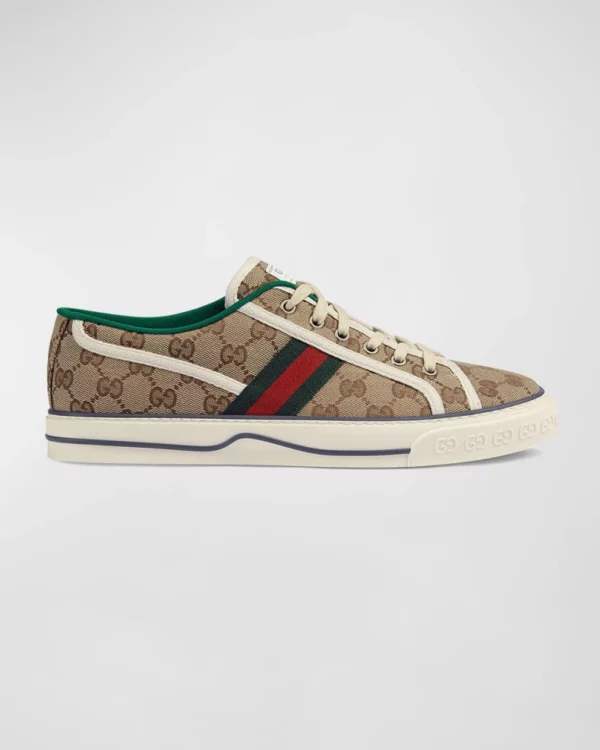 Men's Tennis 1977 GG Canvas Sneakers