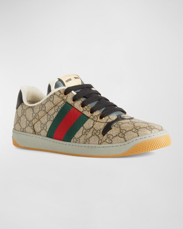 Men's Screener GG Canvas Low-Top Sneakers - Image 3