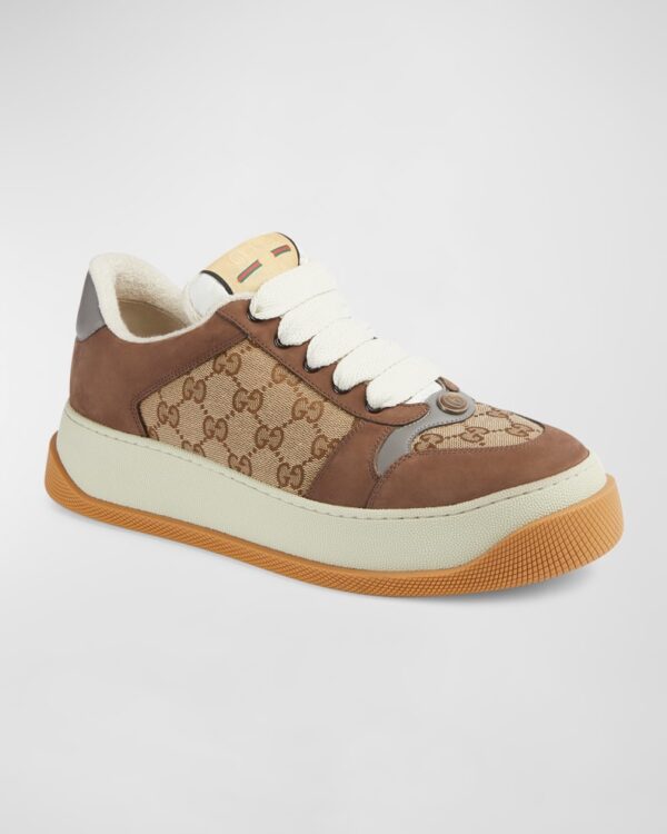 Men's Double Screener Canvas Low-Top Sneakers - Image 3