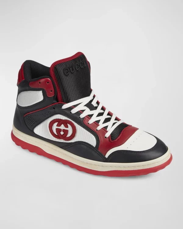 Men's MAC 80 Embroidered High-Top Sneakers - Image 3