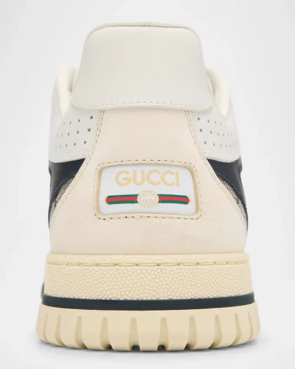 Men's Re-Web GG Supreme Canvas and Leather Sneakers - Image 5