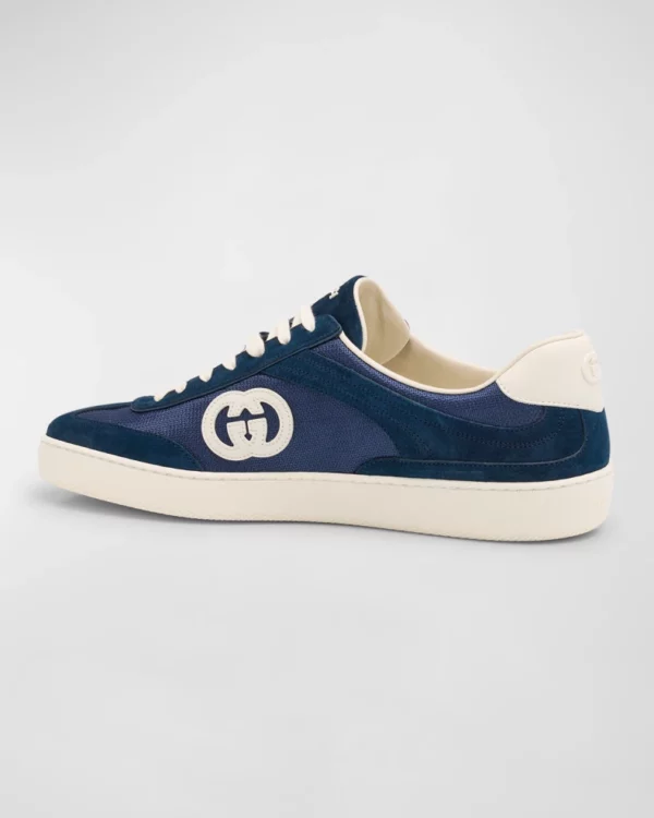 Men's G74 Canvas and Suede T-Toe Low-Top Sneakers - Image 3