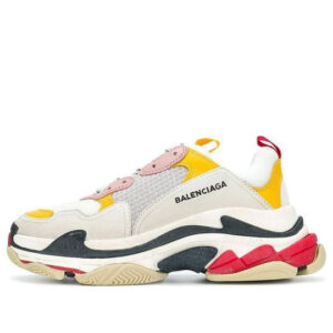 (WMNS) Balenciaga Triple S Sneakers 'White Yellow'